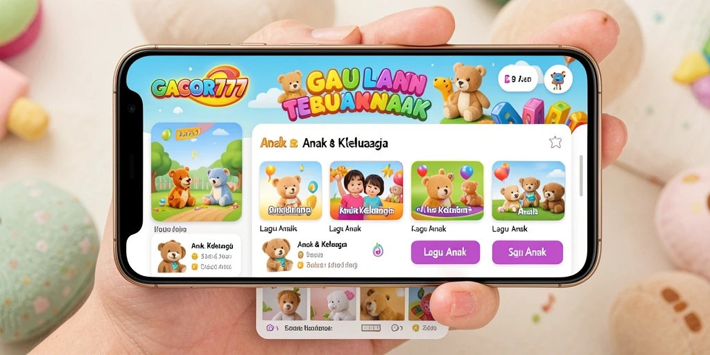 Antarmuka GACOR777 yang ceria dan menarik untuk anak-anak.
