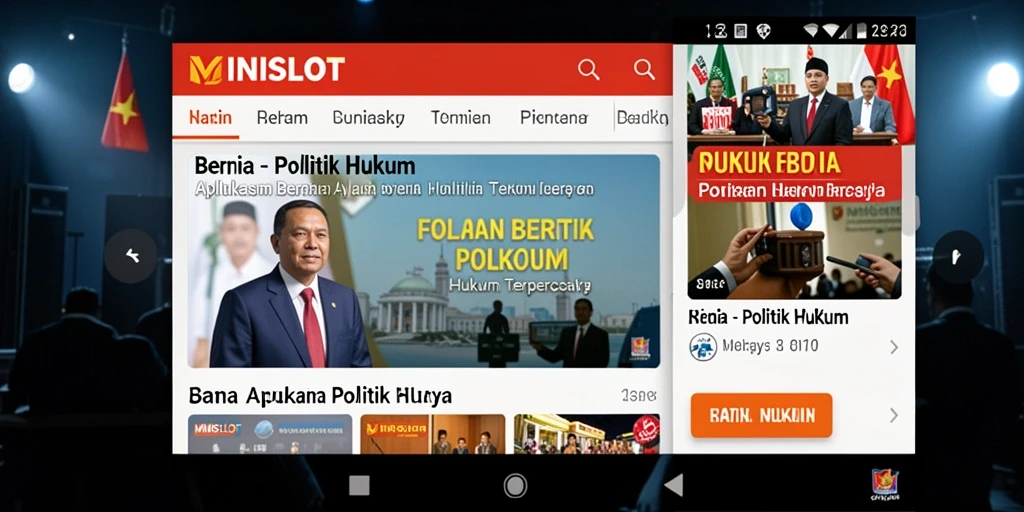 Tampilan antarmuka MINISLOT yang modern dan fungsional.