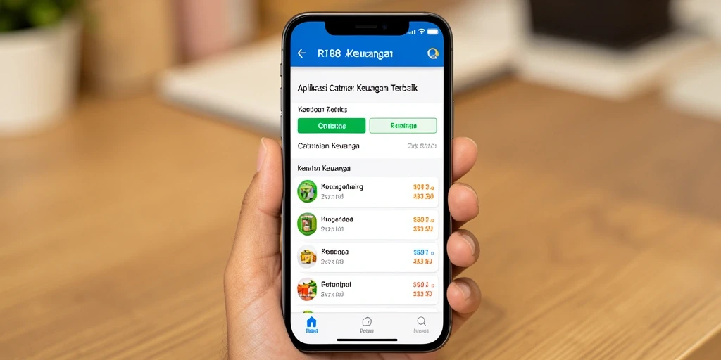 Tampilan antarmuka aplikasi RI188 yang modern dan fungsional.